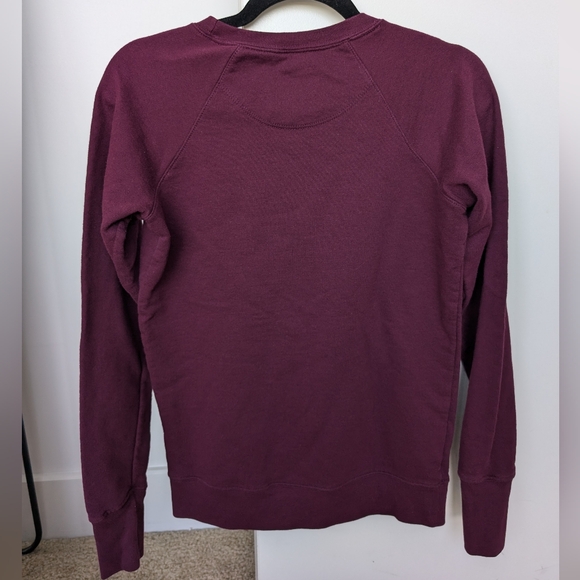 Champion Plum Crew Neck Pullover Sweatshirt classic logo Sz XS - Picture 2 of 10